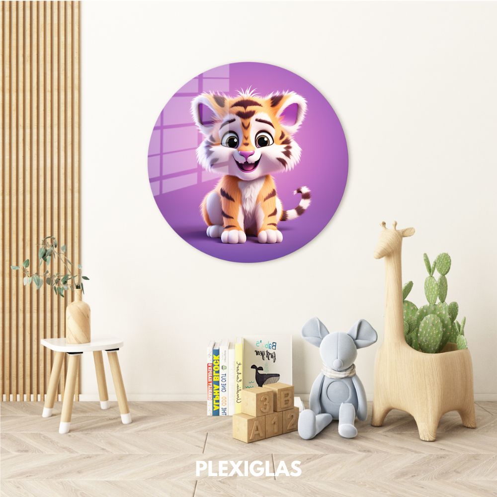 plexiglas-muurcirkel-schattige-tijger-kinderkamer-1