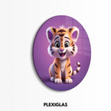 plexiglas-muurcirkel-schattige-tijger