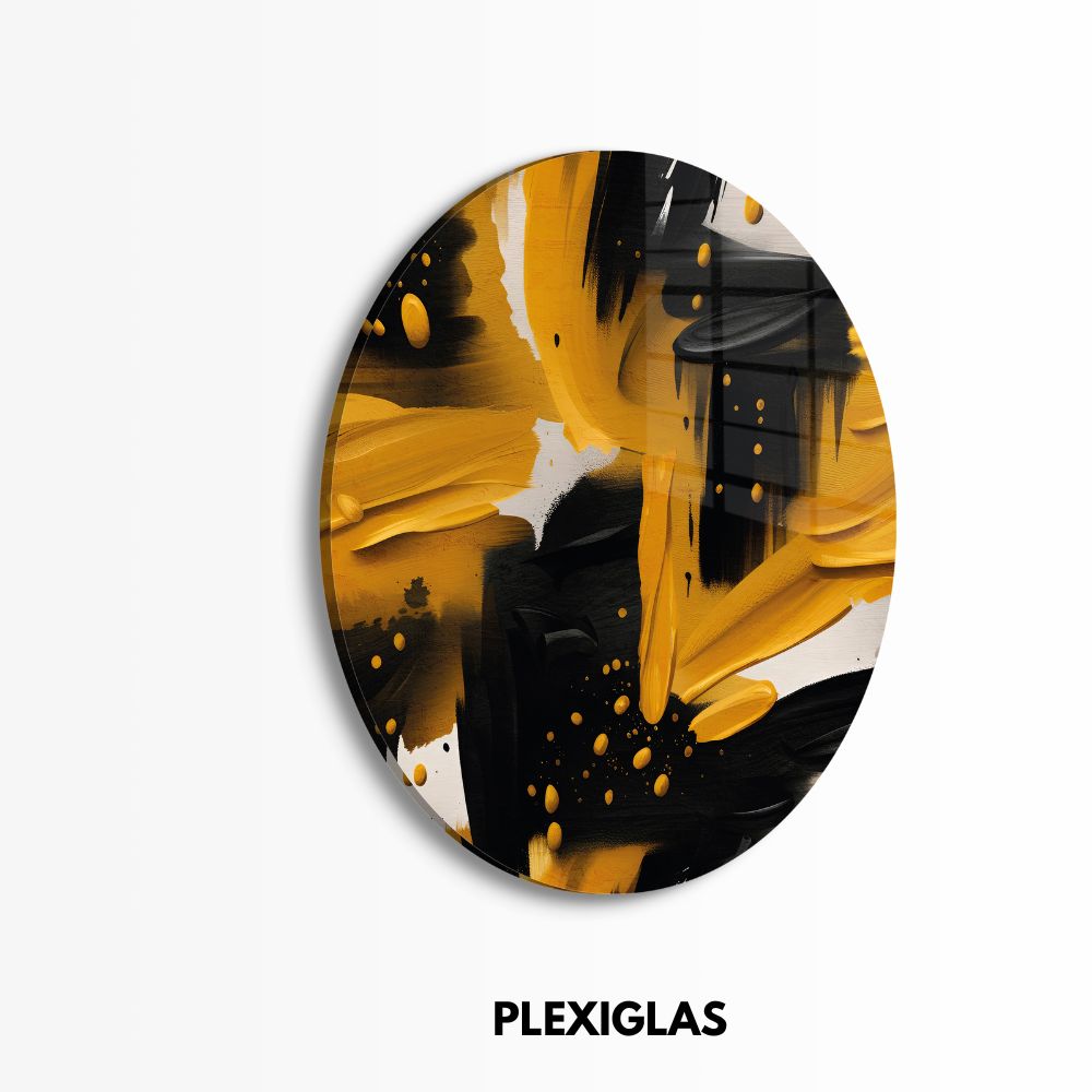 plexiglas-muurcirkel-zwart-geel